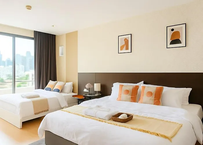 公寓 Modern 2 Bed Executive Unit - 5min To Nana Bts